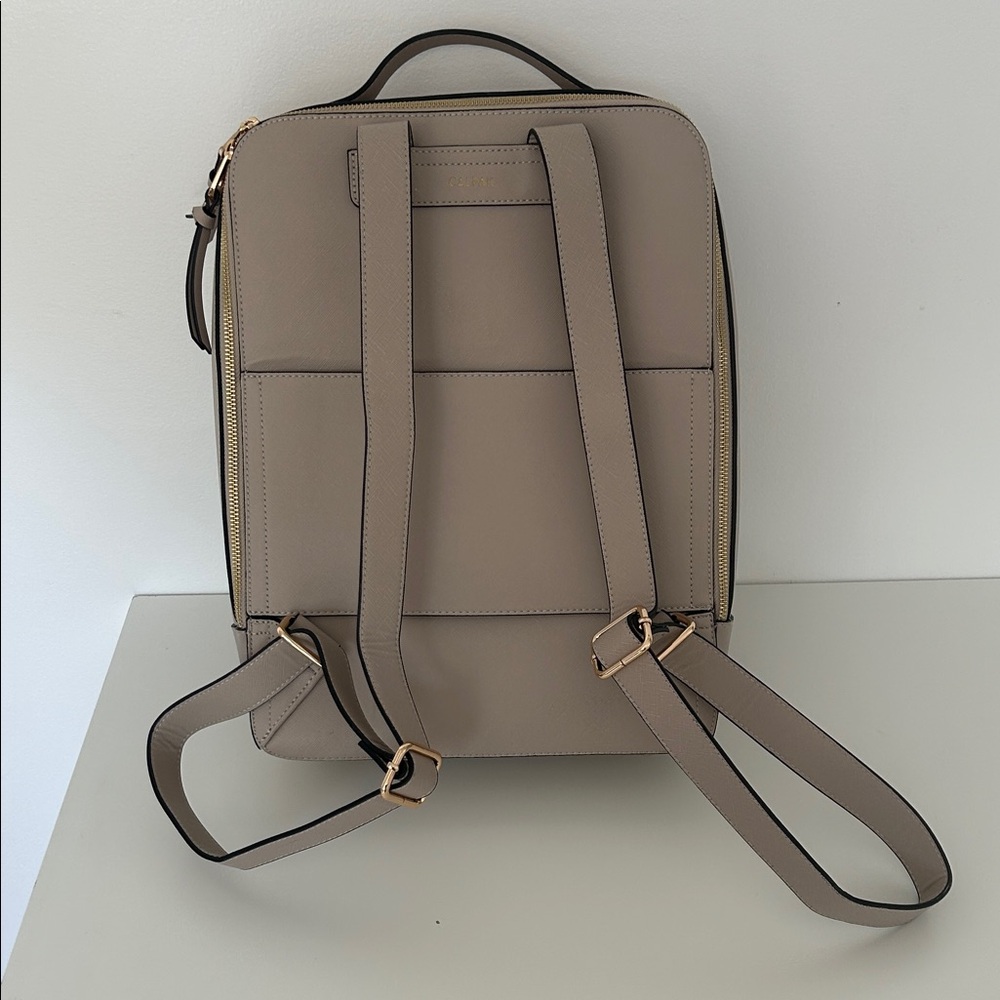 Calpak Beige Backpack with Gold Zippers - Picture 4 of 7